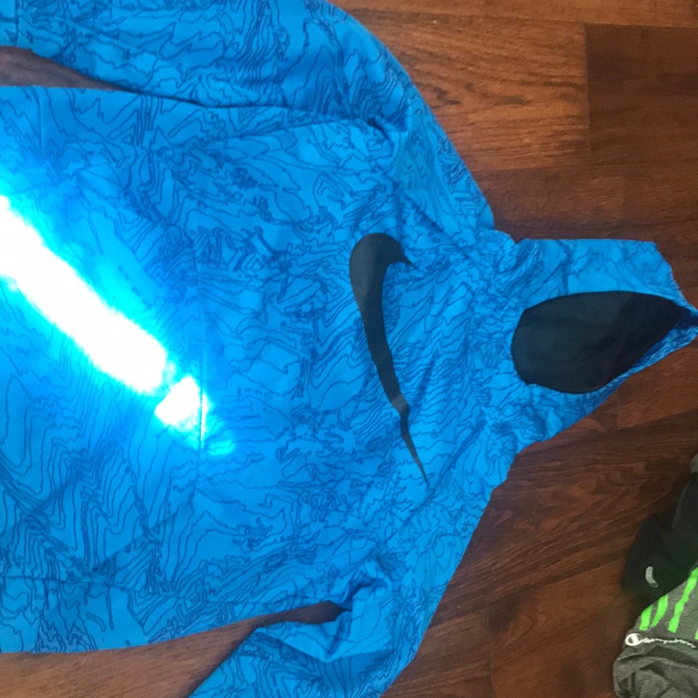 Nike Dri-fit blue hoodie